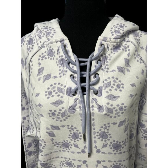 SER.O.YA FOSTER PULLOVER HOODIE UNISEX SM BLUE WHITE GORPCORE OUTDOORSY - Picture 2 of 7